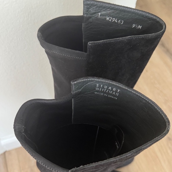 Black Suede Stuart Weitzman Boots - Picture 2 of 3